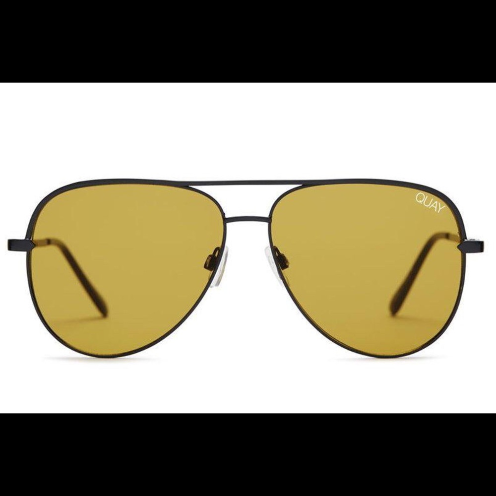 Quay x Desi High Key Aviator Sunglasses